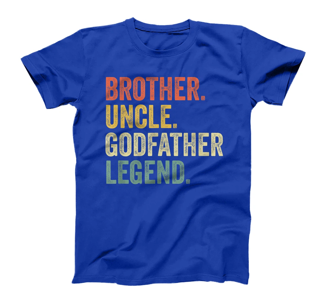 Mens Uncle Godfather Gifts From Godchild Nephew Niece Vintage T-Shirt