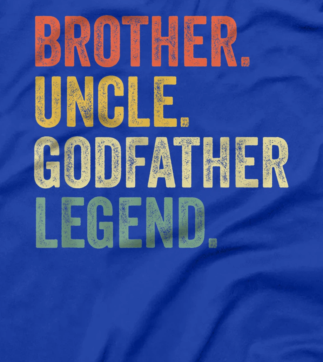 Mens Uncle Godfather Gifts From Godchild Nephew Niece Vintage T-Shirt