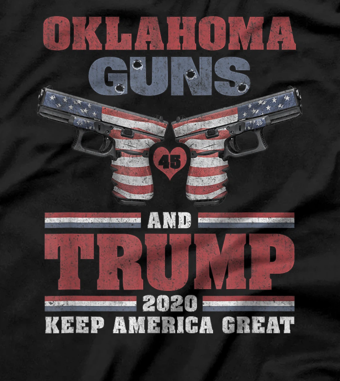 Oklahoma, Guns & Trump - 2nd Amendment, Firearms, Ammo, MAGA T-Shirt