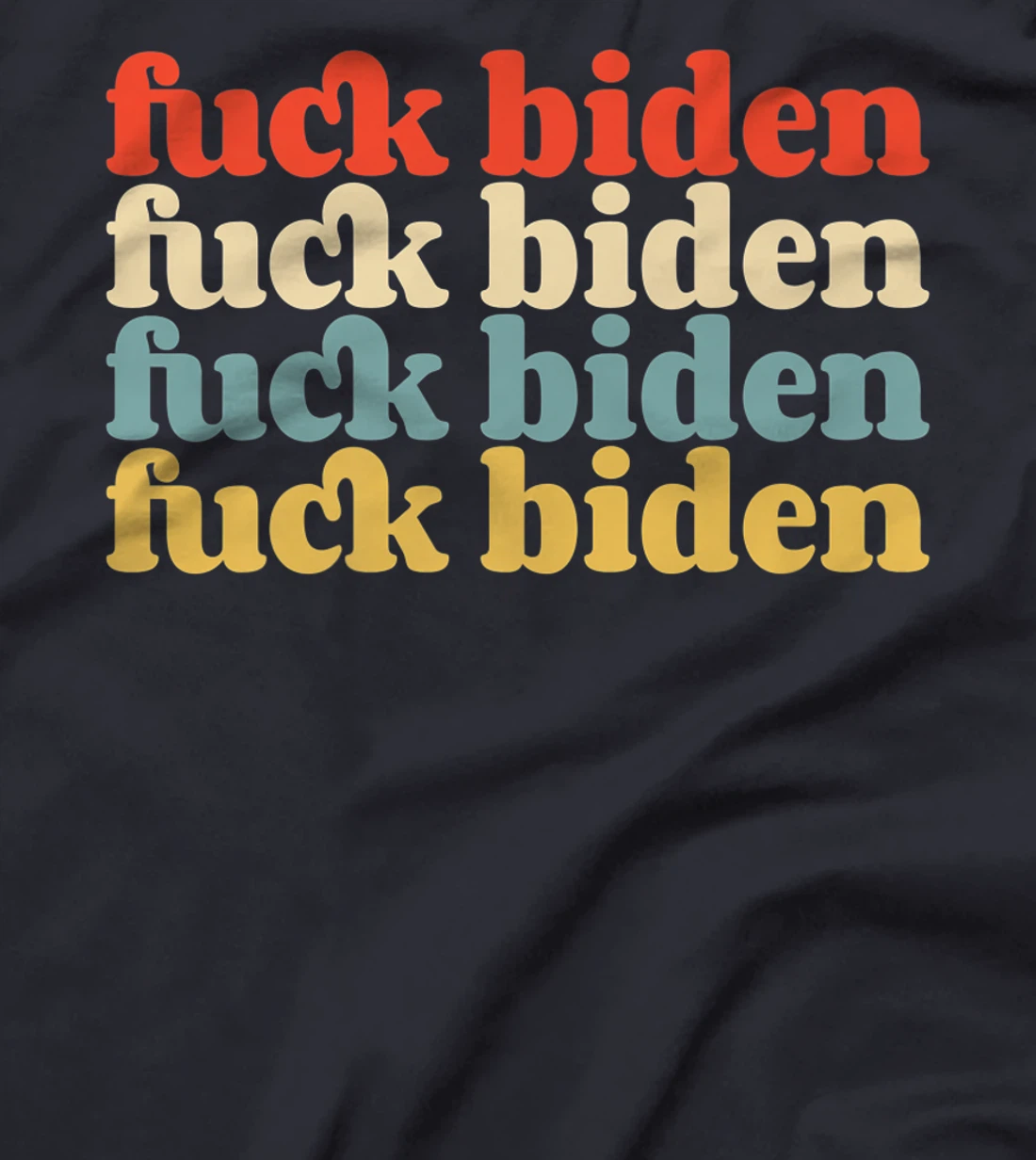 Vintage Fuck Biden Pro Trump Supporter Slogan Premium T-Shirt