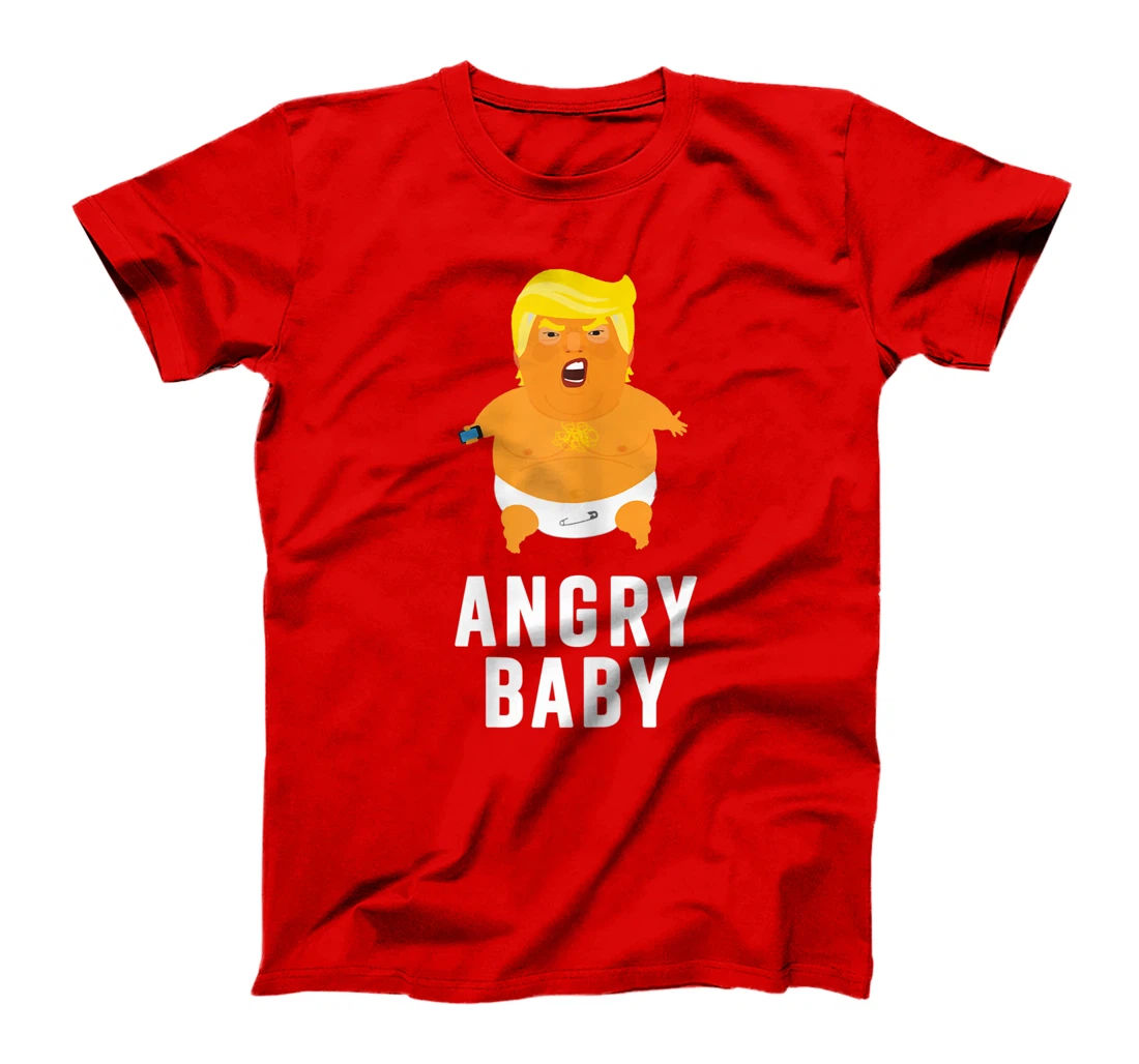 Womens Angry Baby Trump Blimp Balloon Funny Anti Resist Political T-Shirt