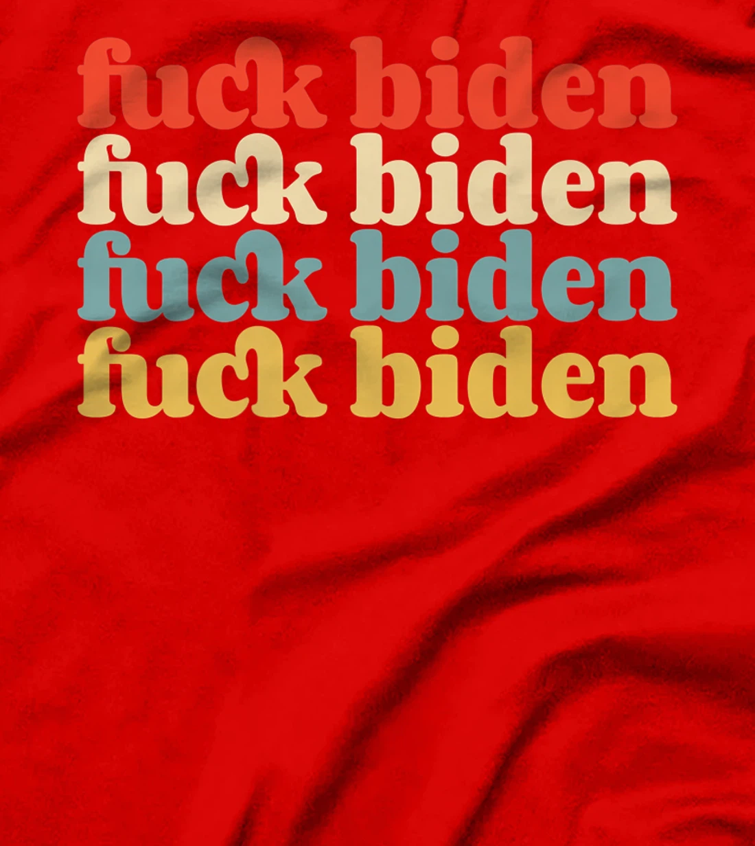 Vintage Fuck Biden Pro Trump Supporter Slogan Premium T-Shirt