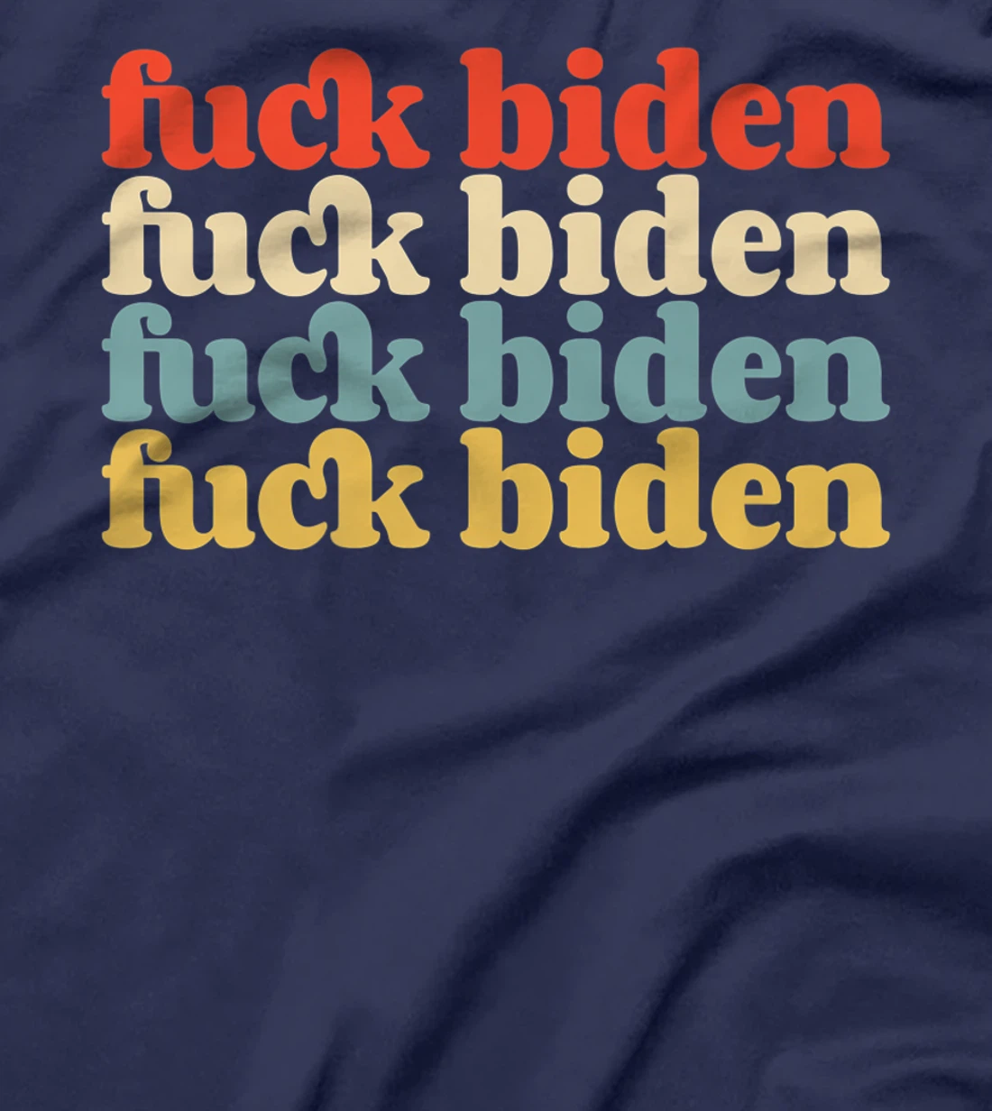 Vintage Fuck Biden Pro Trump Supporter Slogan Premium T-Shirt