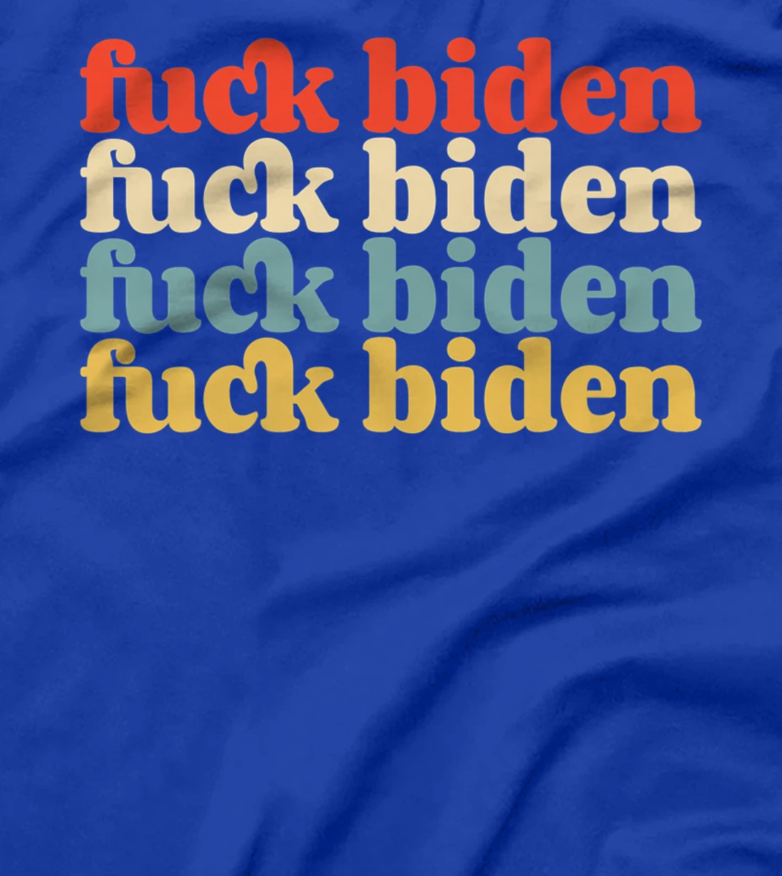 Vintage Fuck Biden Pro Trump Supporter Slogan Premium T-Shirt