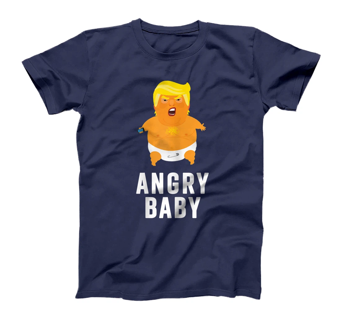 Womens Angry Baby Trump Blimp Balloon Funny Anti Resist Political T-Shirt