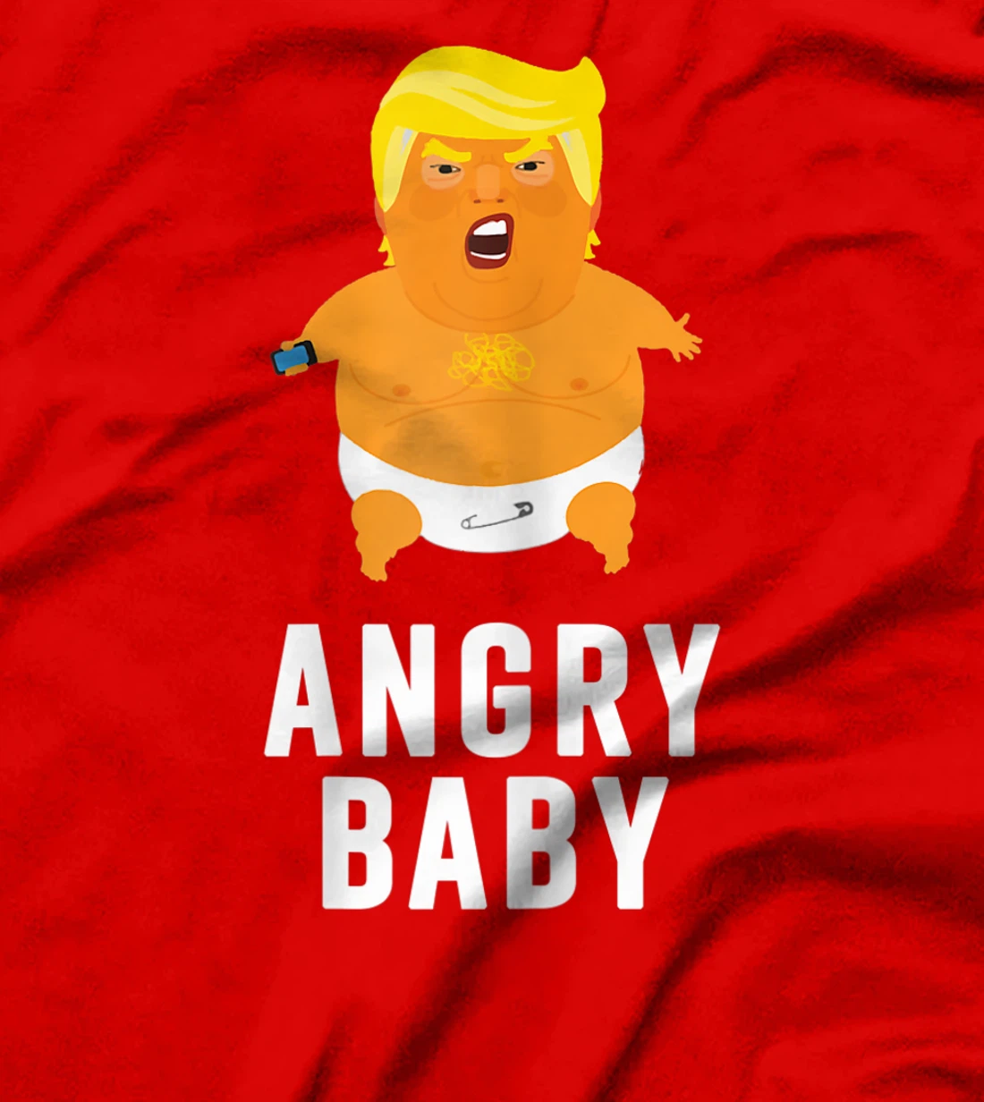 Womens Angry Baby Trump Blimp Balloon Funny Anti Resist Political T-Shirt