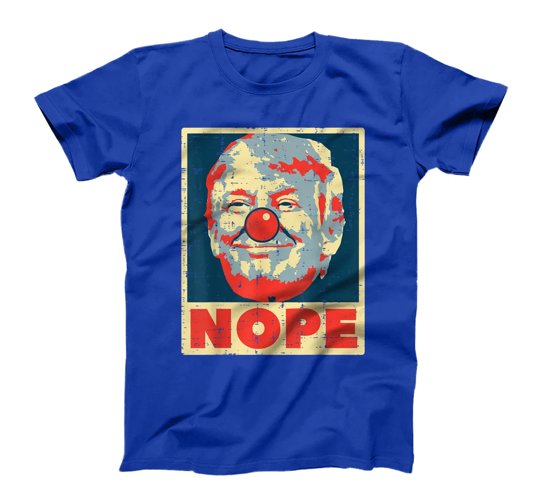 Nope Anti Trump Clown Vintage Retro Impeach No Donald T-Shirt
