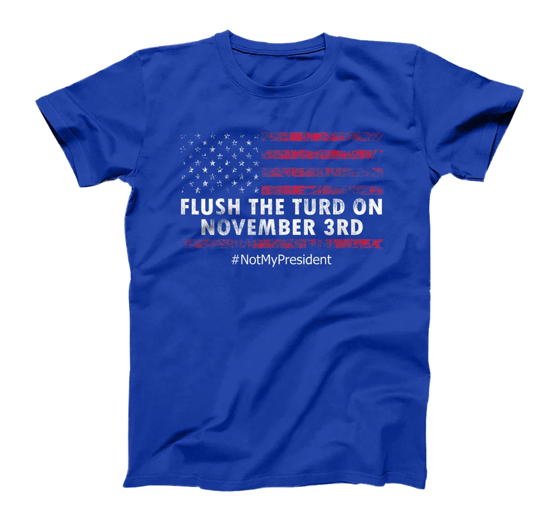 Anti-Trump Flush the Turd on November 3rd Political Humor Premium T-Shirt