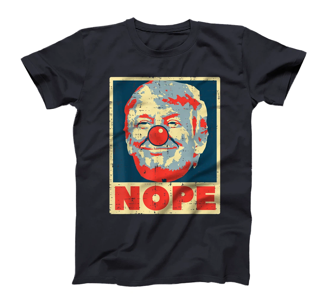 Nope Anti Trump Clown Vintage Retro Impeach No Donald T-Shirt