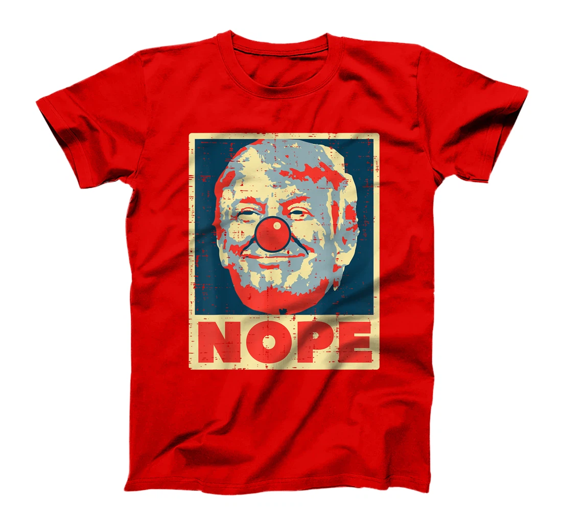 Nope Anti Trump Clown Vintage Retro Impeach No Donald T-Shirt