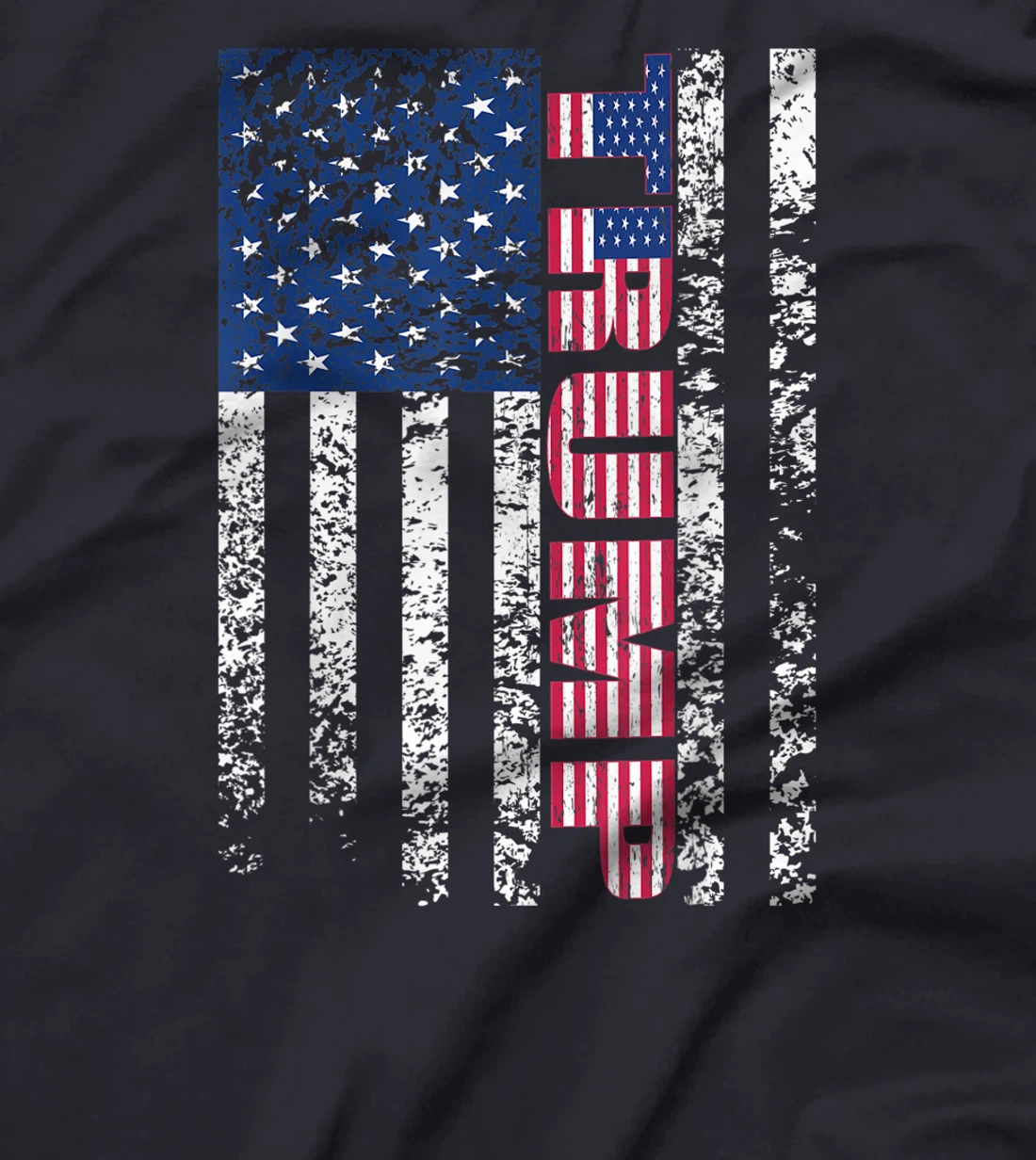 Trump Vintage Retro Distressed USA Flag American trump flags T-Shirt