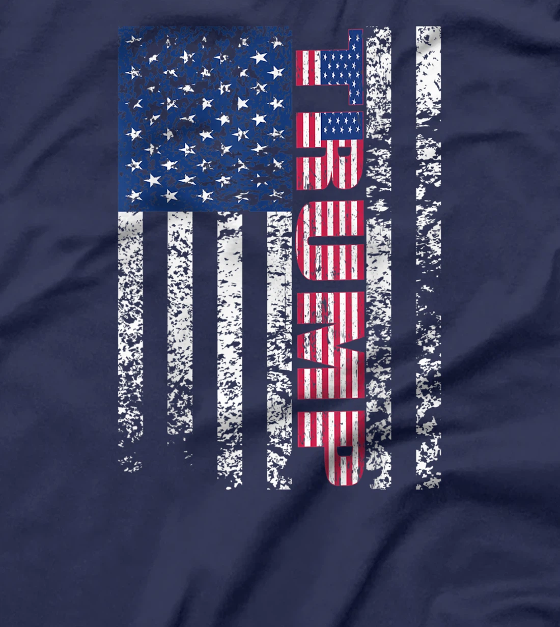 Trump Vintage Retro Distressed USA Flag American trump flags T-Shirt