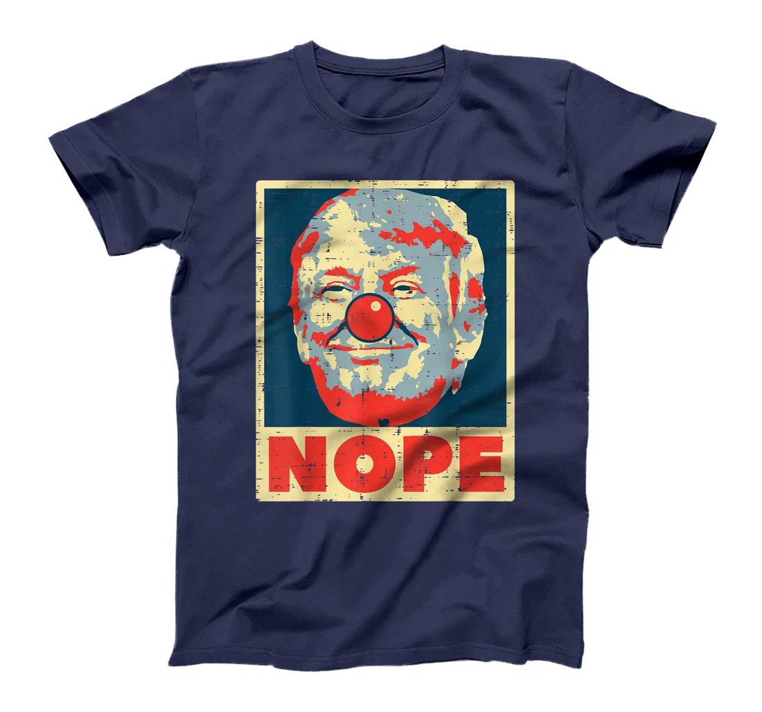 Nope Anti Trump Clown Vintage Retro Impeach No Donald T-Shirt