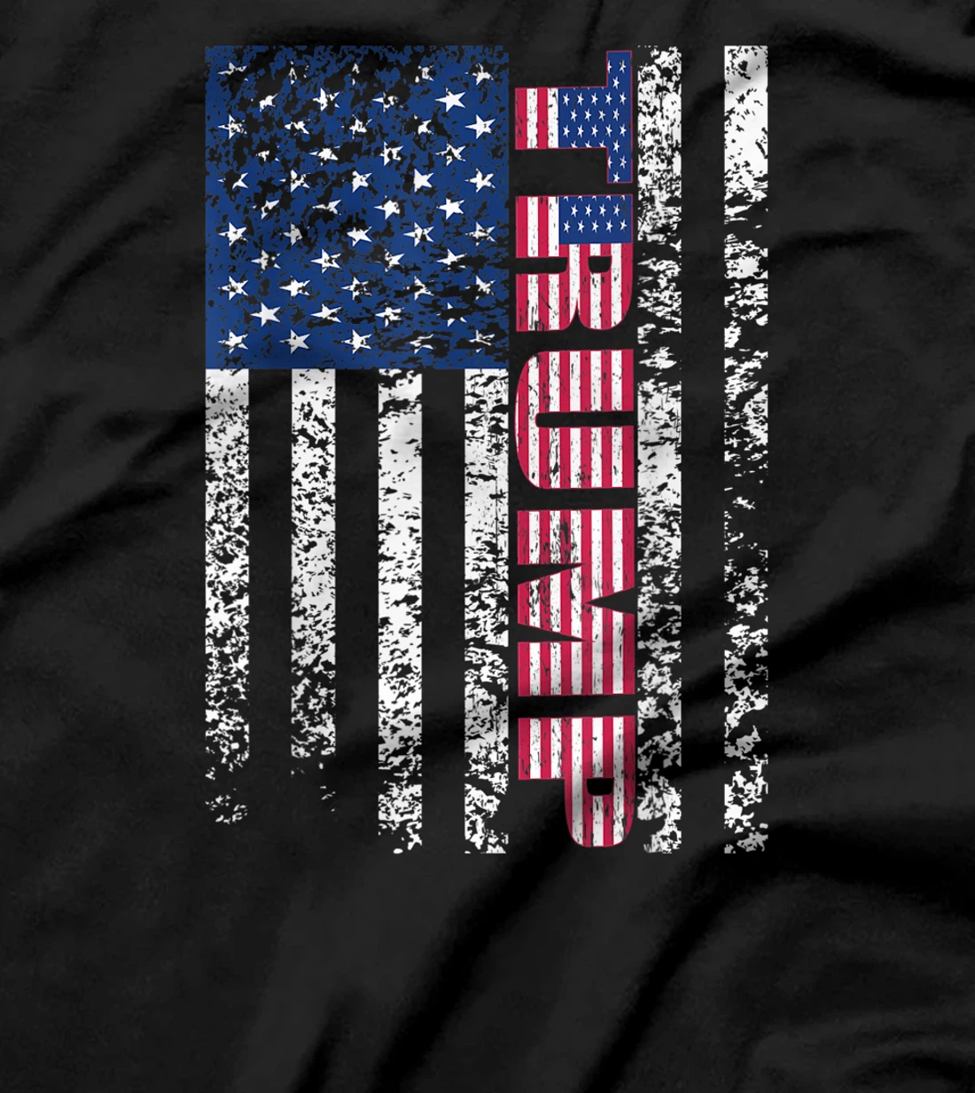 Trump Vintage Retro Distressed USA Flag American trump flags T-Shirt