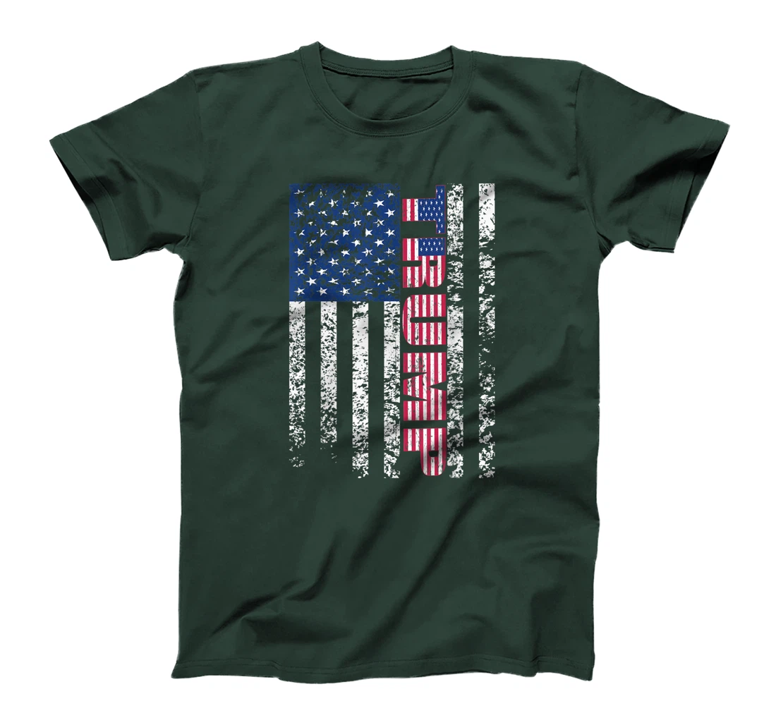 Trump Vintage Retro Distressed USA Flag American trump flags T-Shirt