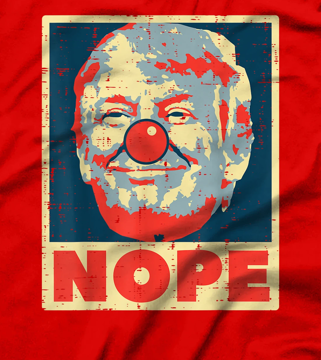 Nope Anti Trump Clown Vintage Retro Impeach No Donald T-Shirt