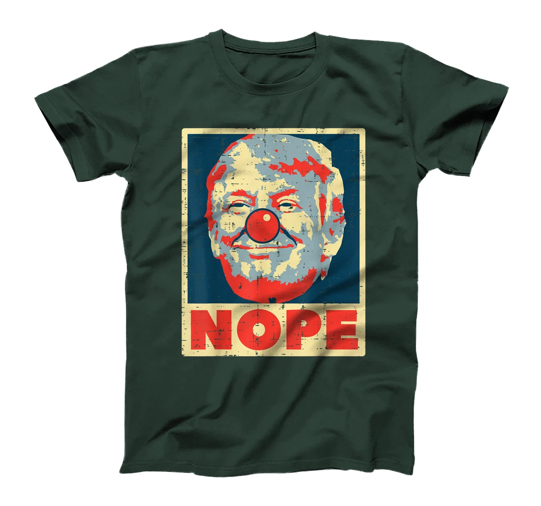 Nope Anti Trump Clown Vintage Retro Impeach No Donald T-Shirt
