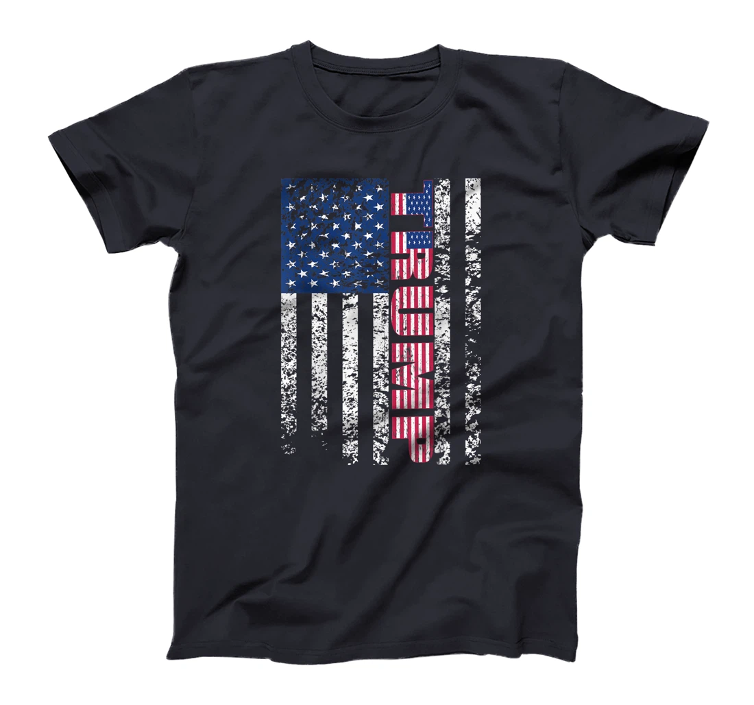 Trump Vintage Retro Distressed USA Flag American trump flags T-Shirt