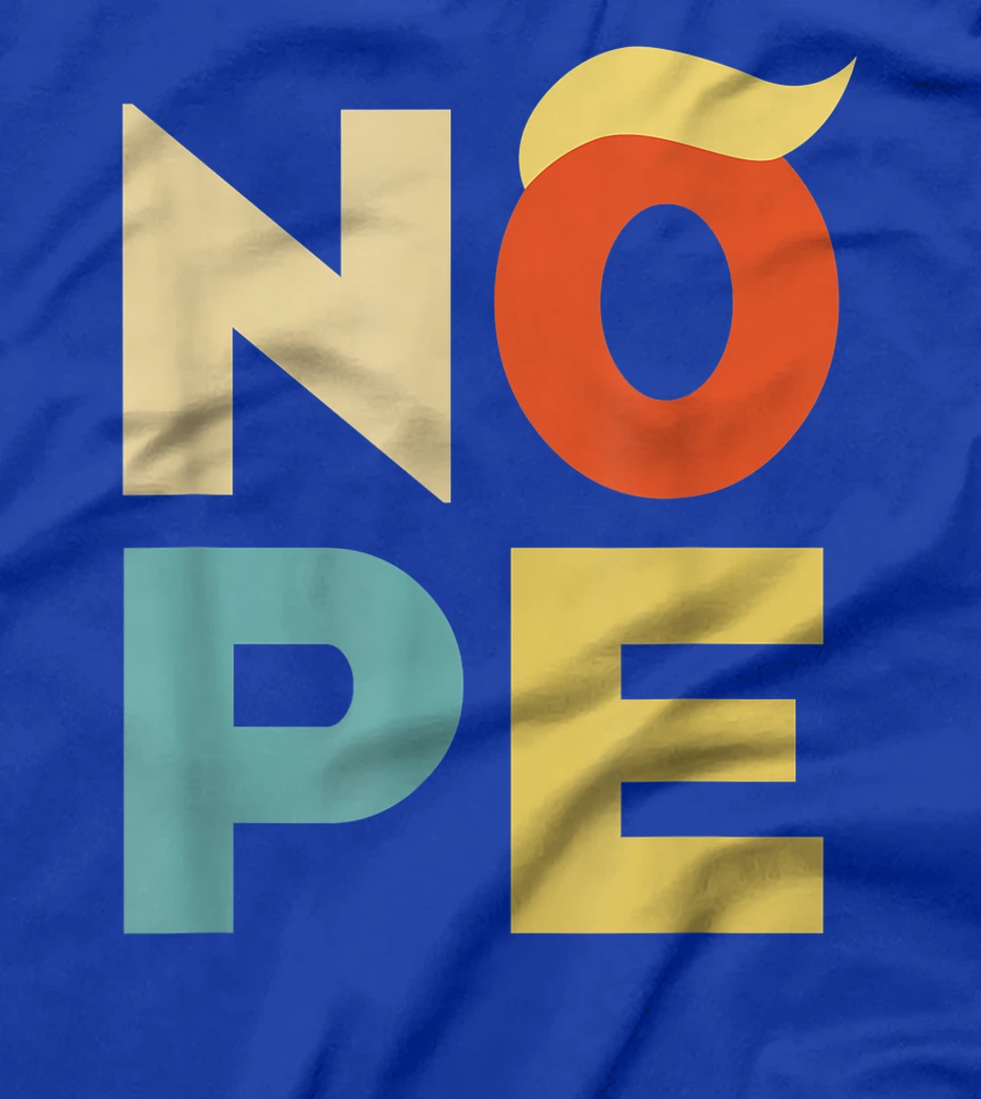 Nope Bold Vintage Style Funny Anti-Trump T-Shirt
