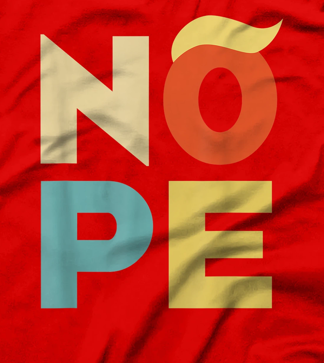 Nope Bold Vintage Style Funny Anti-Trump T-Shirt