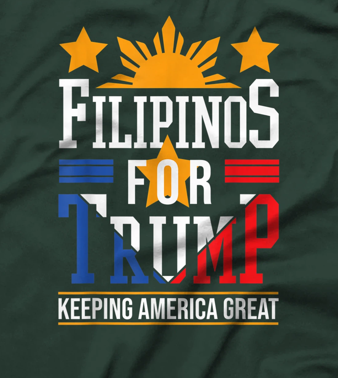 Filipinos For Trump Philippines Keeping America Great T-Shirt