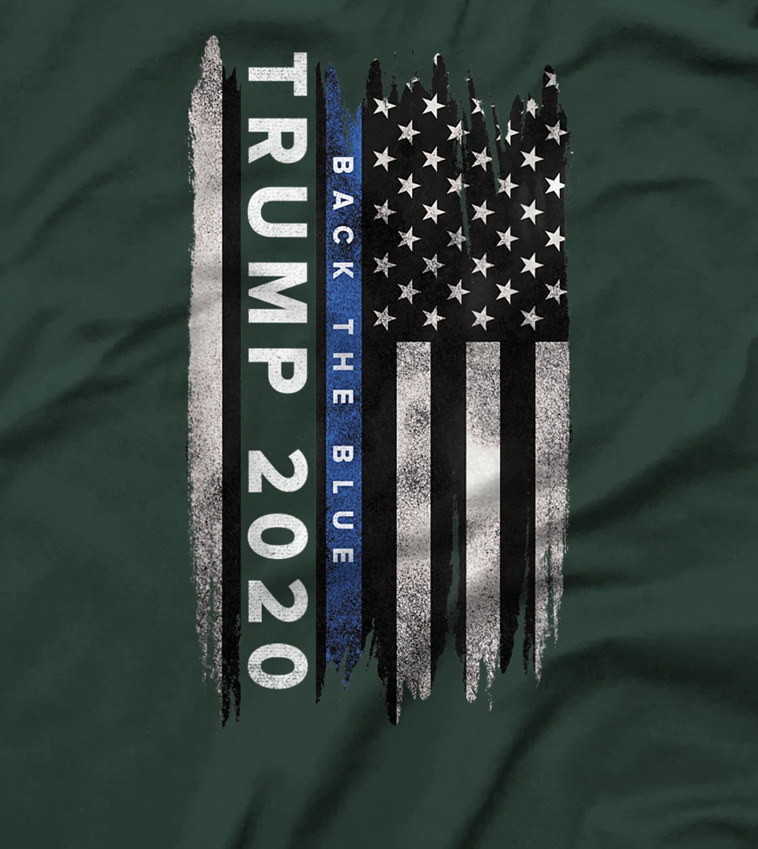 Trump back the blue shirt. Pro Trump Thin Blue Line US Flag T-Shirt