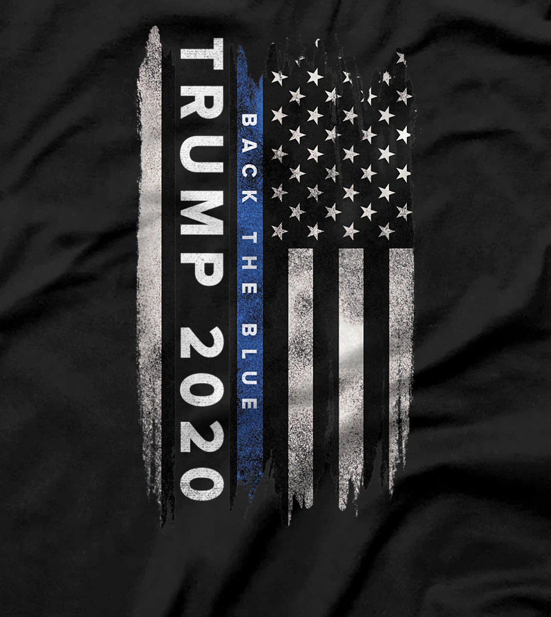 Trump back the blue shirt. Pro Trump Thin Blue Line US Flag T-Shirt