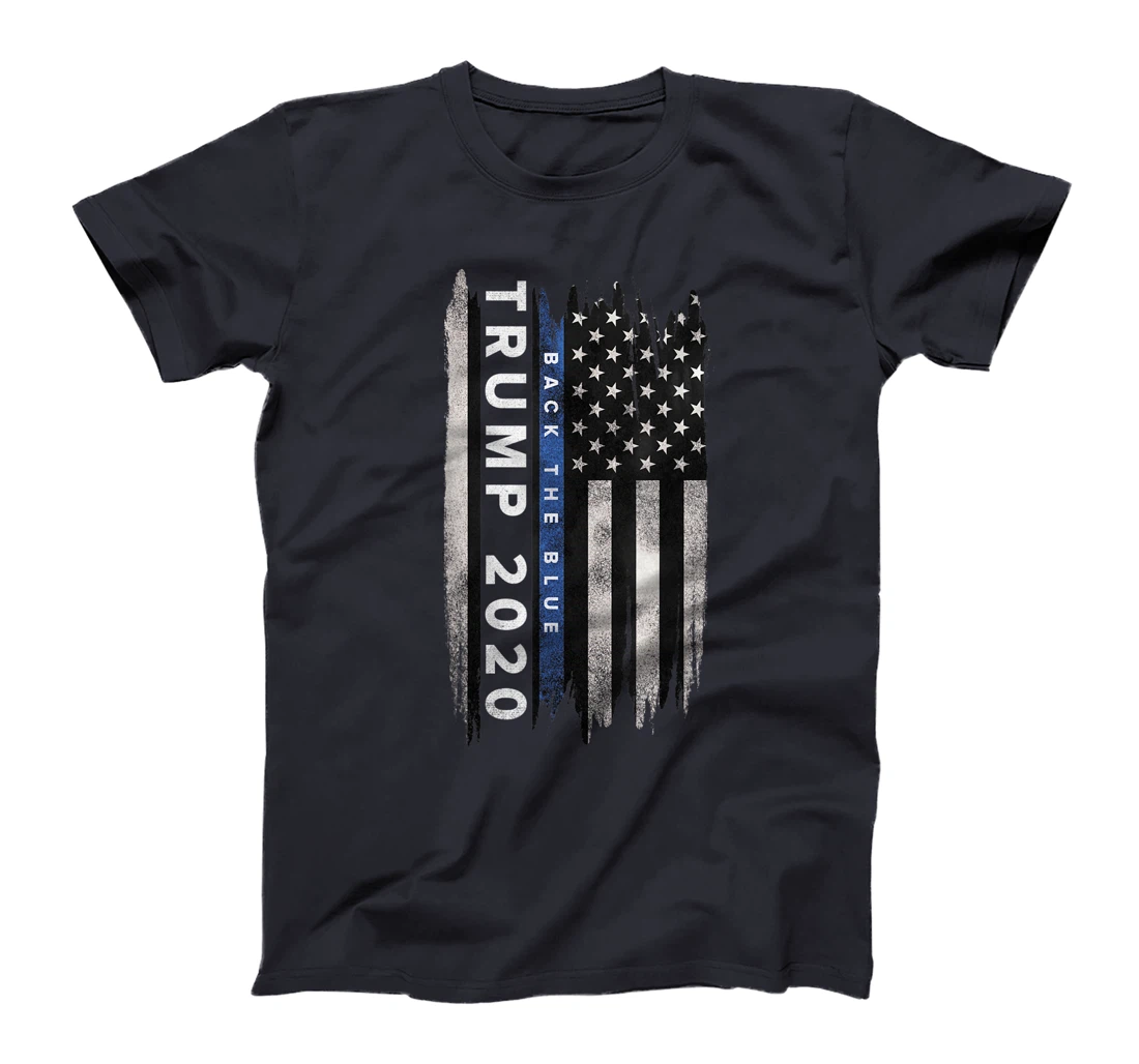 Trump back the blue shirt. Pro Trump Thin Blue Line US Flag T-Shirt