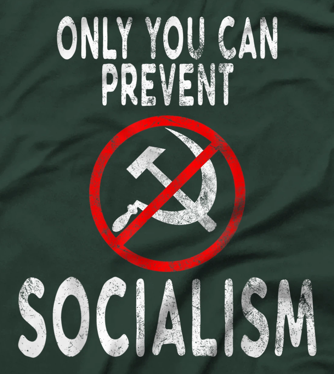 Only You Can Prevent Socialism Funny Trump Supporters Gift T-Shirt