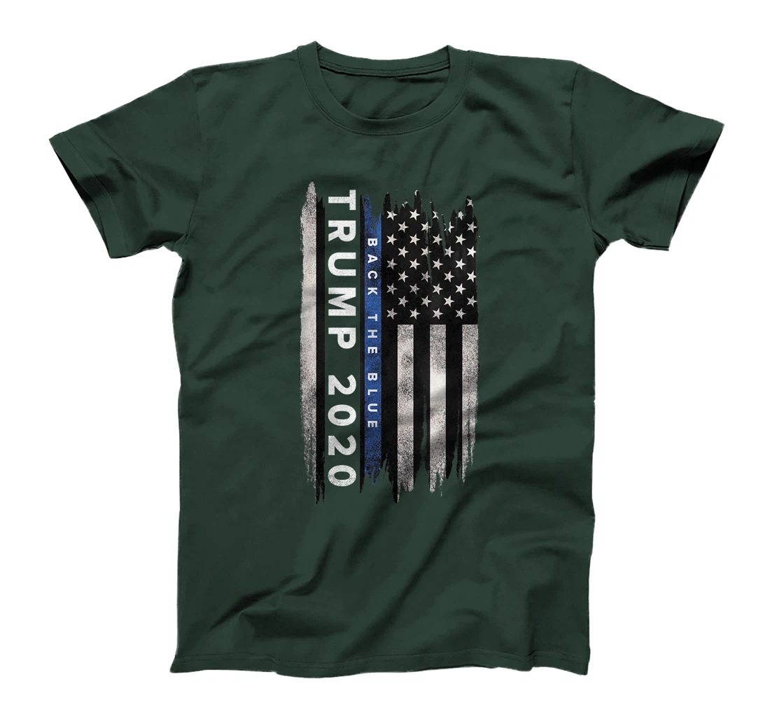 Trump back the blue shirt. Pro Trump Thin Blue Line US Flag T-Shirt