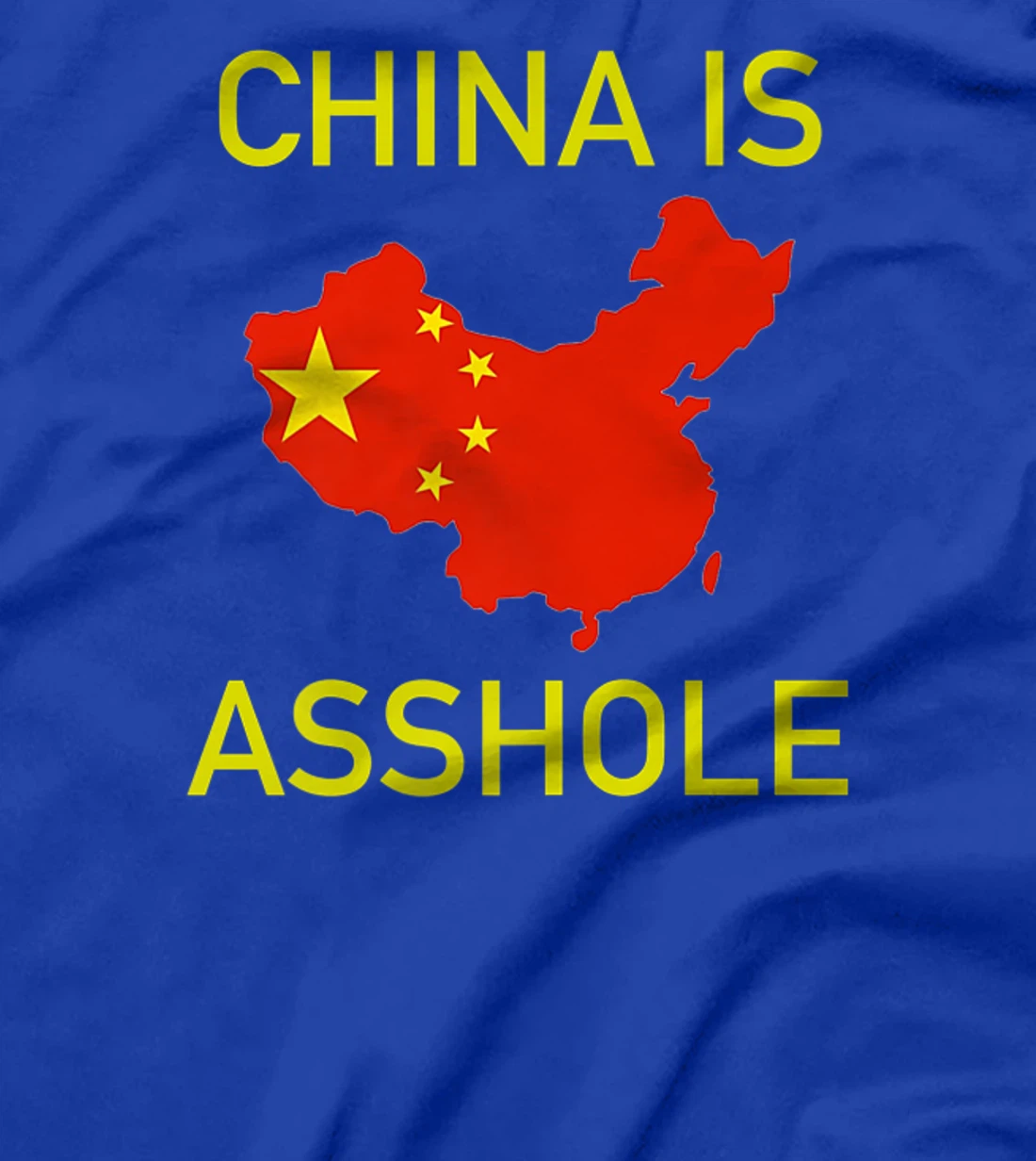China is Asshole Chinese Flag Donald Trump Meme Premium T-Shirt