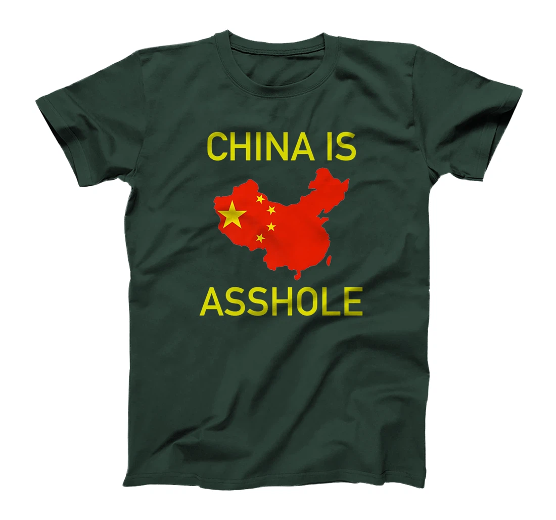 China is Asshole Chinese Flag Donald Trump Meme Premium T-Shirt