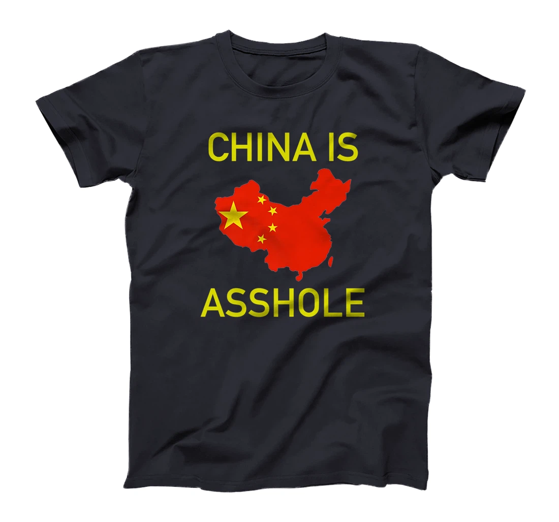 China is Asshole Chinese Flag Donald Trump Meme Premium T-Shirt
