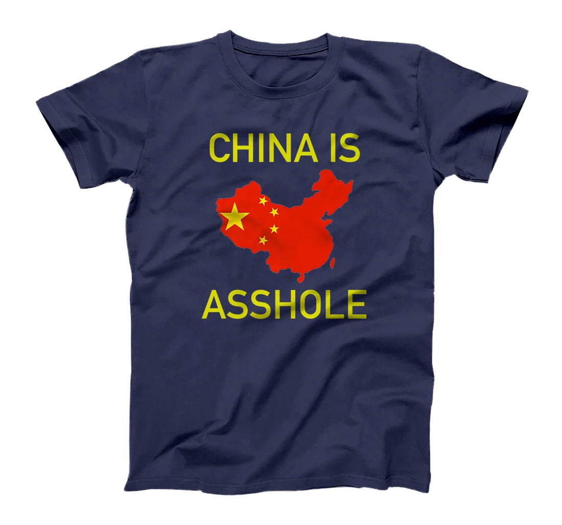 China is Asshole Chinese Flag Donald Trump Meme Premium T-Shirt