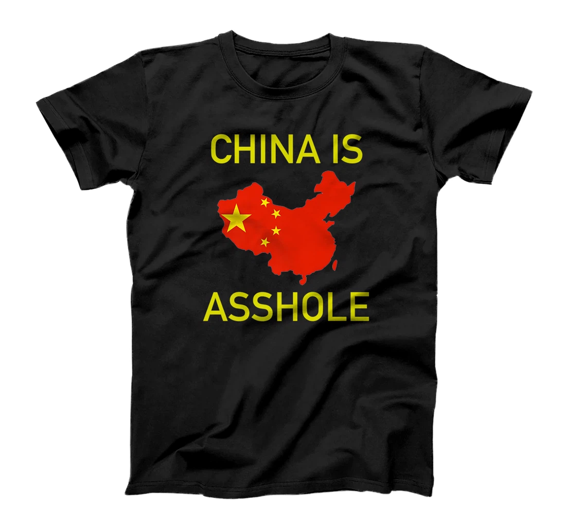 China is Asshole Chinese Flag Donald Trump Meme Premium T-Shirt