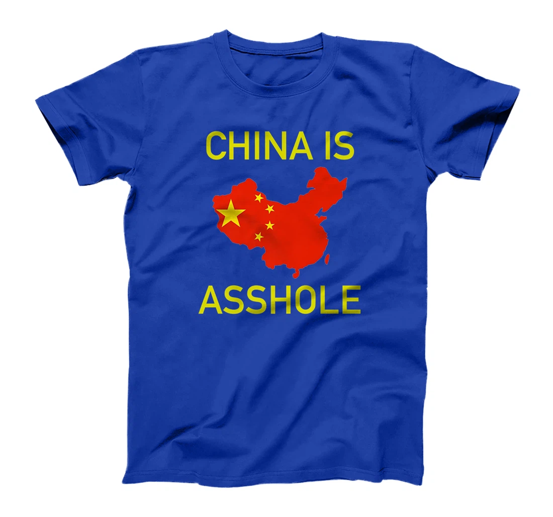 China is Asshole Chinese Flag Donald Trump Meme Premium T-Shirt