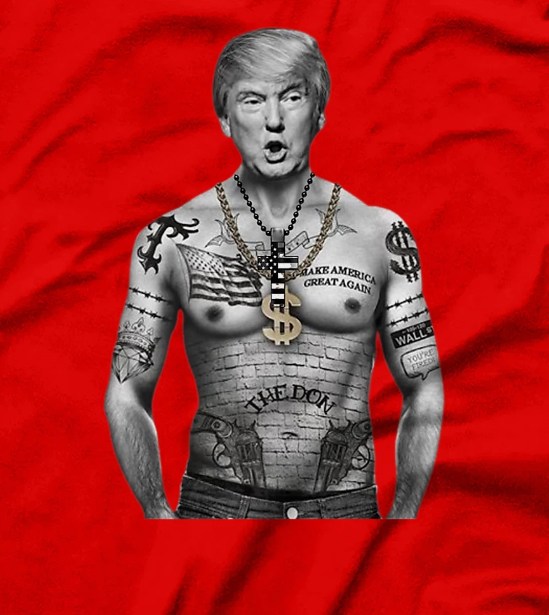 President Trump Gangster BadA$$ Premium T-Shirt