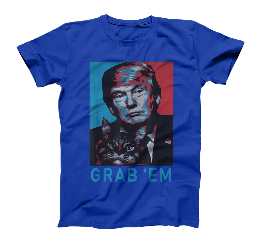 Funny Trump Cat Grab' Em Vintage Retro Trump Gift T-Shirt