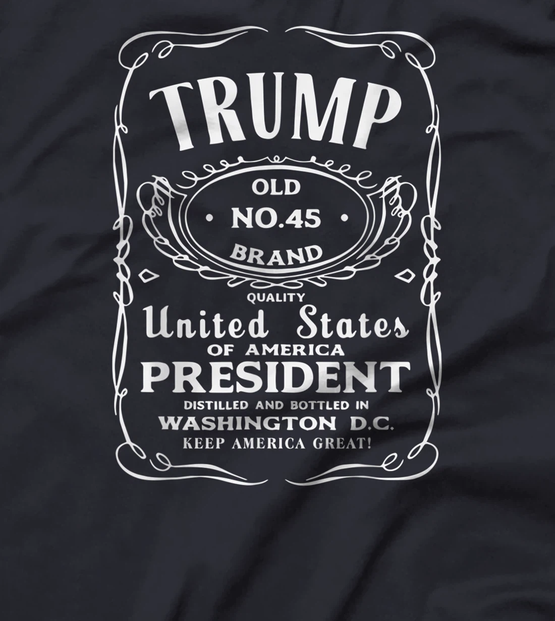 Trump Old No 45 United States President T-Shirt
