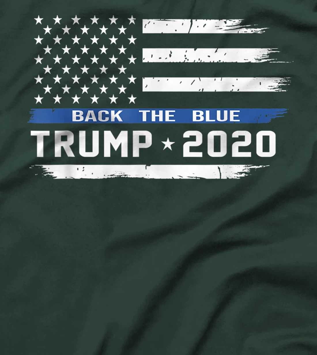 Trump Thin Blue Line US Flag, Police Trump back the blue T-Shirt