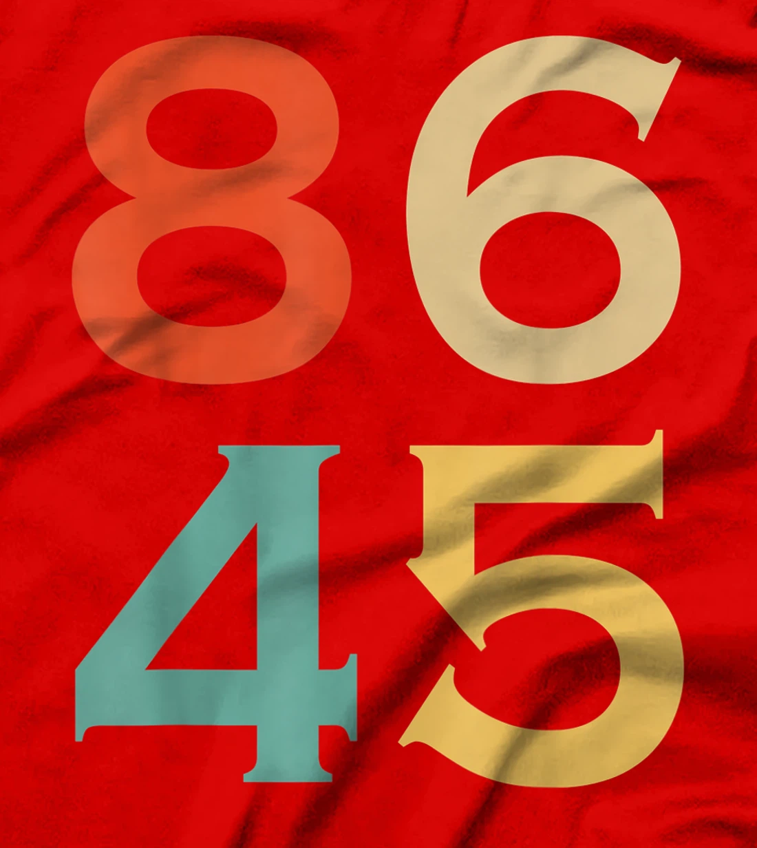 8645 Vintage Style Anti Trump 8645 trump dump gift T-Shirt