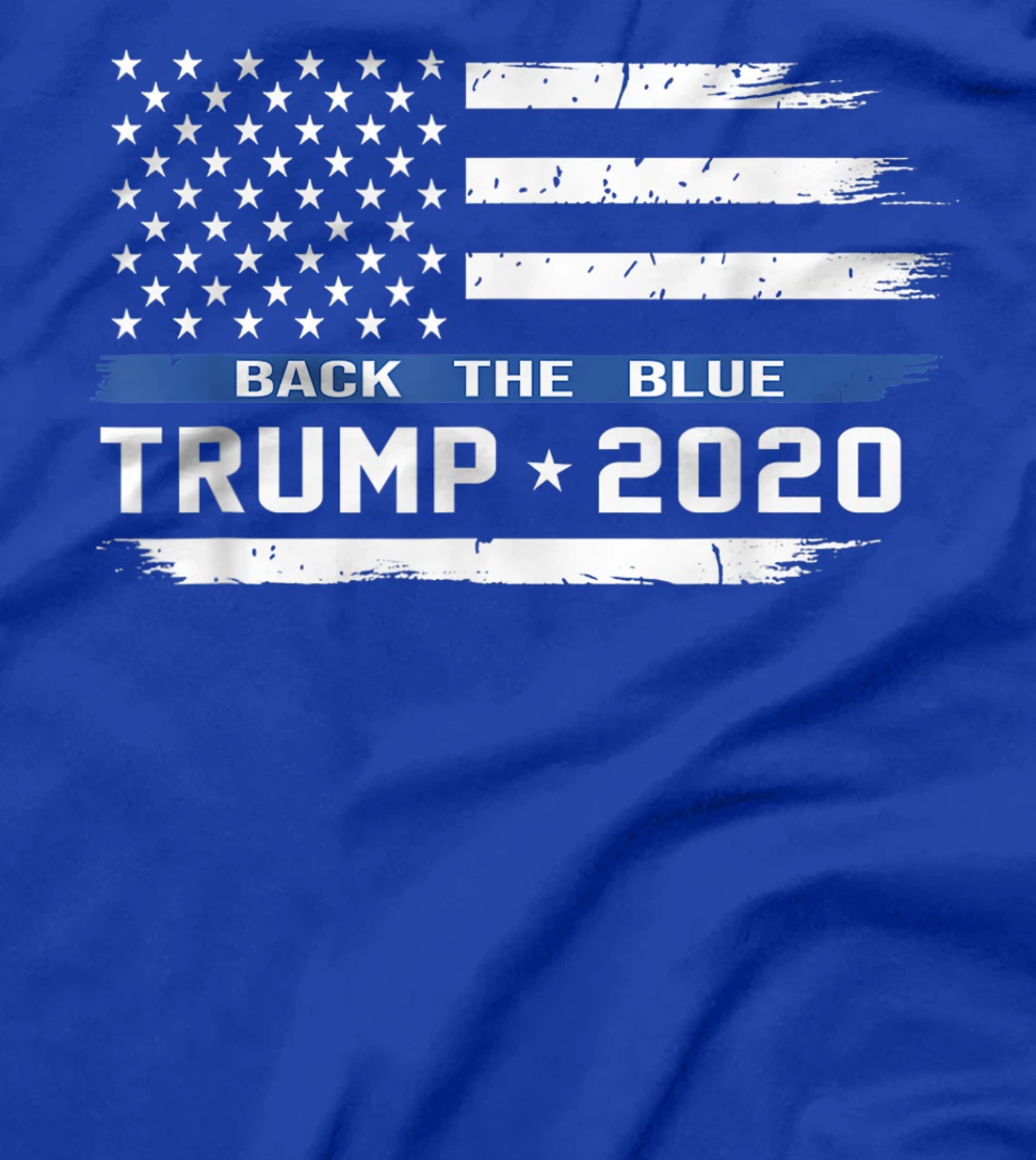 Trump Thin Blue Line US Flag, Police Trump back the blue T-Shirt