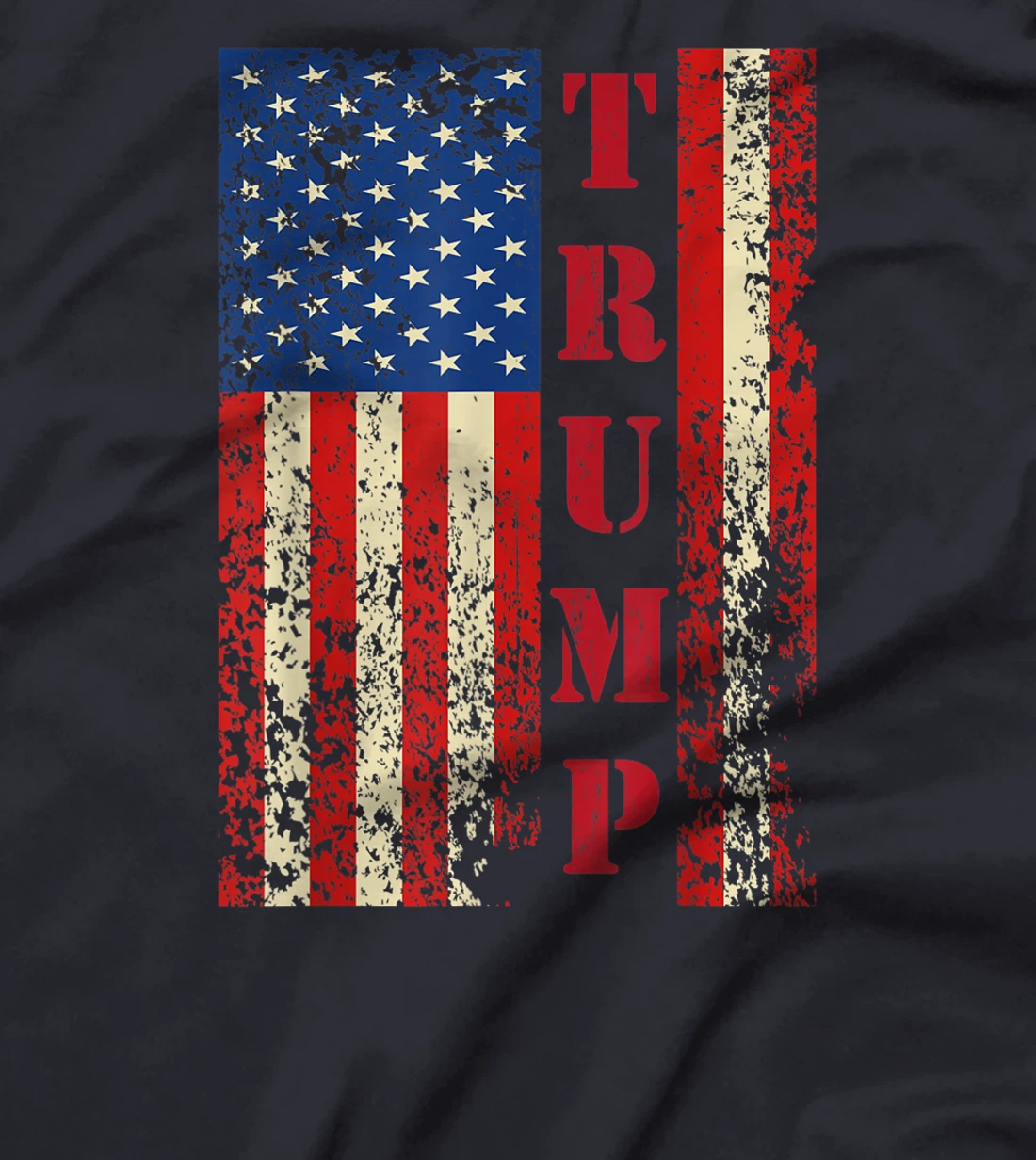 Trump Vintage Retro Distressed USA Flag American Trump flags T-Shirt