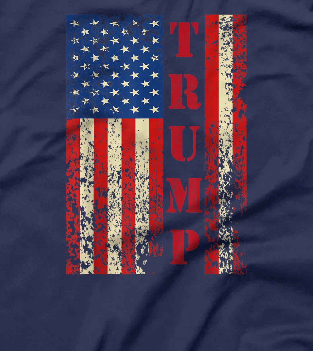 Trump Vintage Retro Distressed USA Flag American Trump flags T-Shirt