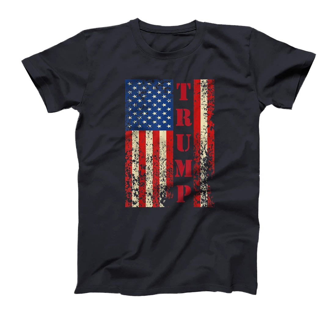 Trump Vintage Retro Distressed USA Flag American Trump flags T-Shirt