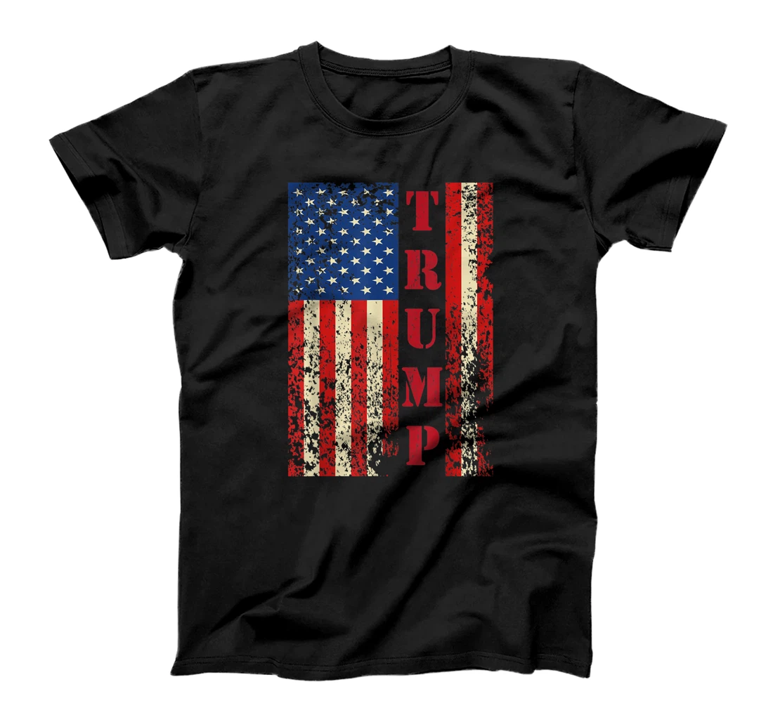 Trump Vintage Retro Distressed USA Flag American Trump flags T-Shirt