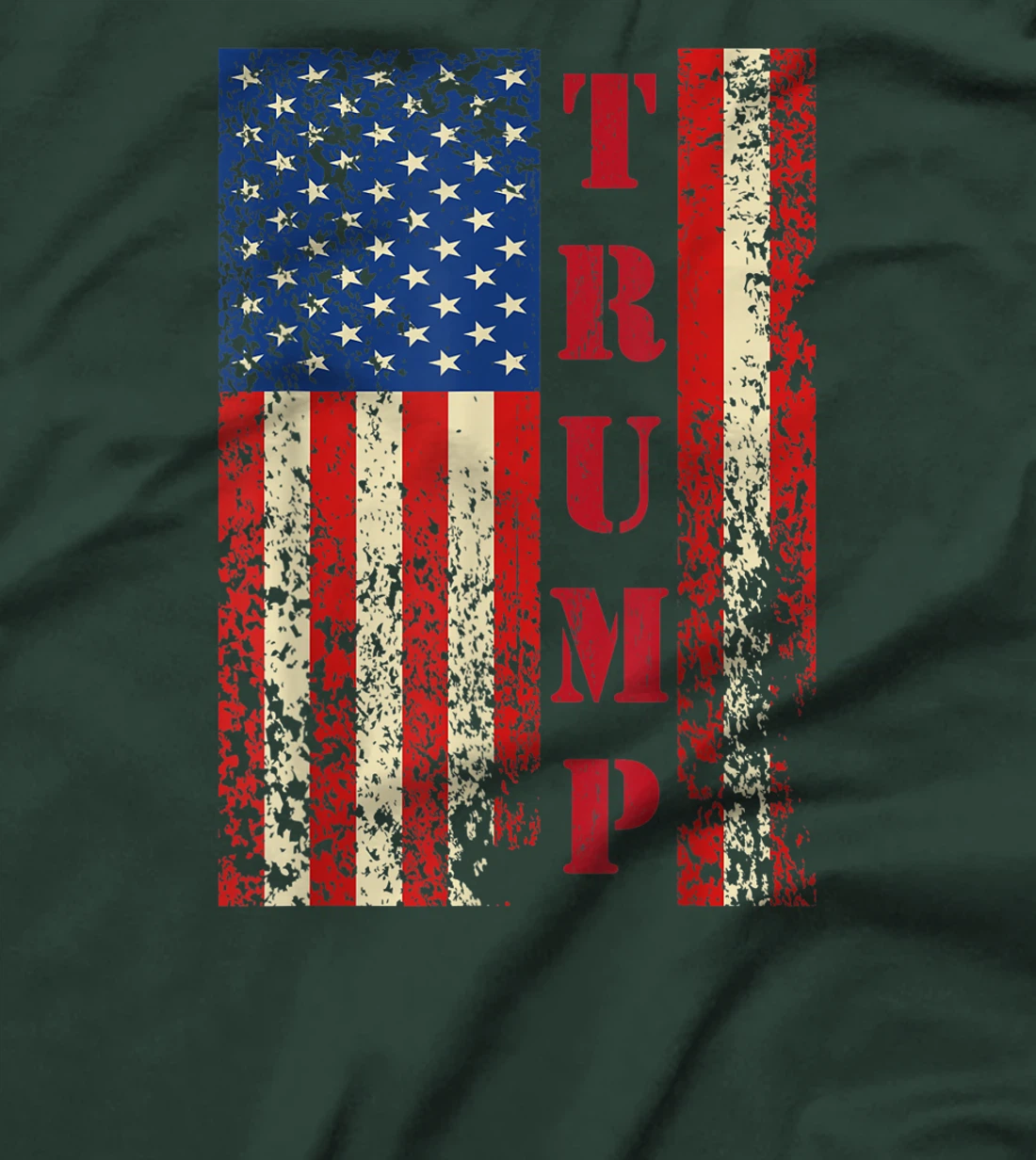 Trump Vintage Retro Distressed USA Flag American Trump flags T-Shirt