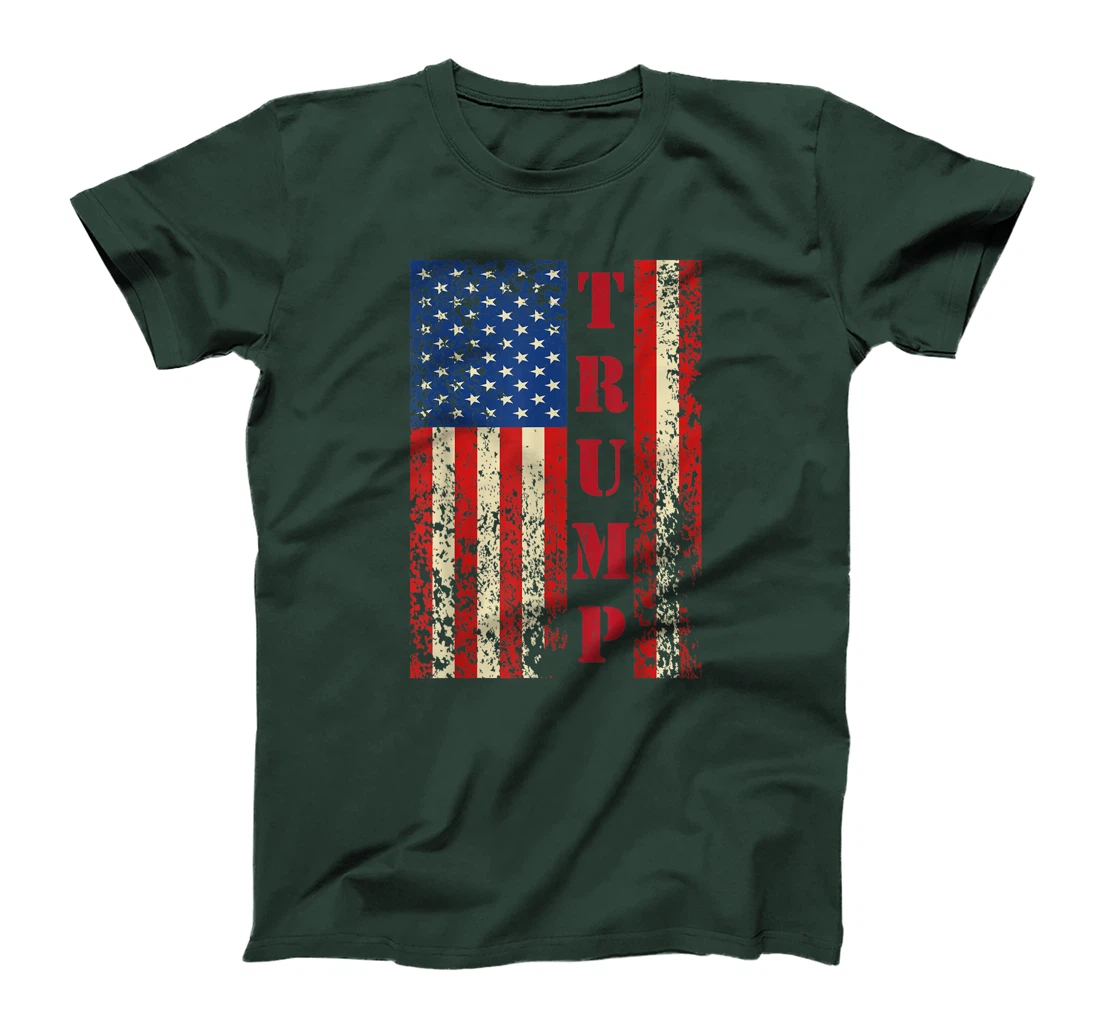 Trump Vintage Retro Distressed USA Flag American Trump flags T-Shirt