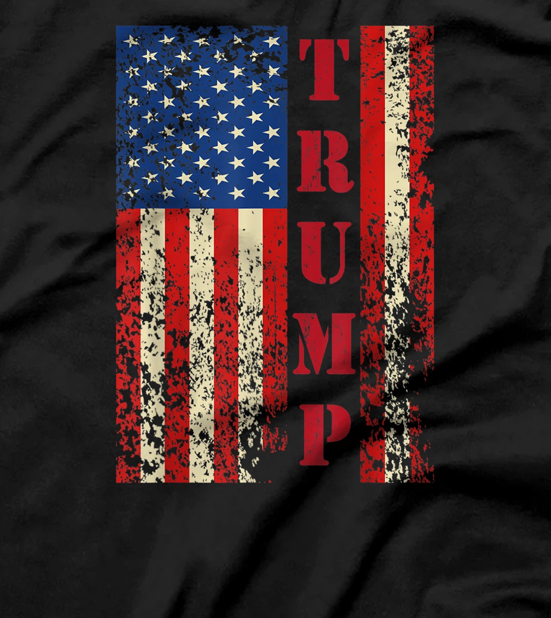 Trump Vintage Retro Distressed USA Flag American Trump flags T-Shirt