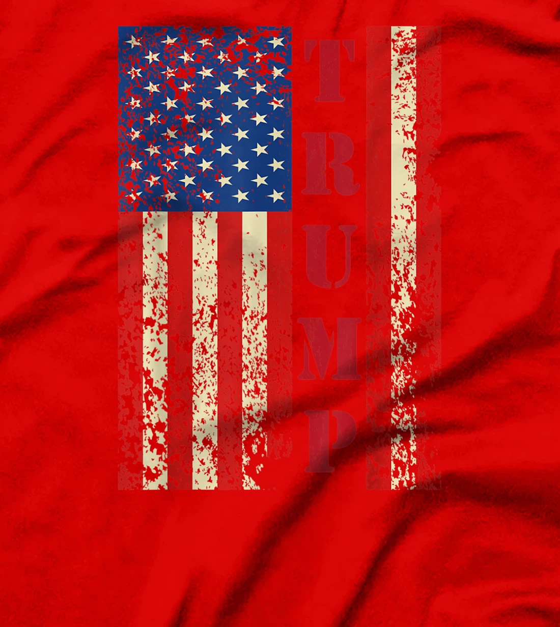 Trump Vintage Retro Distressed USA Flag American Trump flags T-Shirt